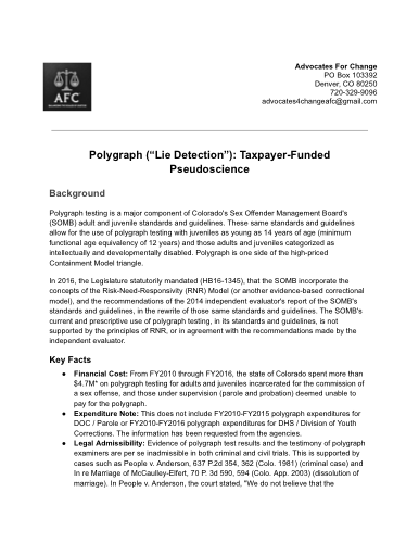 Polygraph Flyer cover