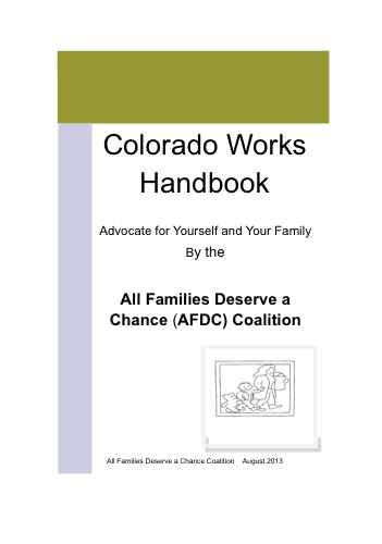 Colorado Works Handbook cover